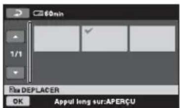 SONY HXR-MC1P - Pour modifier l'ordre de la liste de lecture - 1