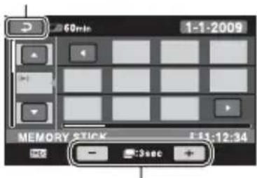 SONY HXR-MC1P - Recherche d'une scène souhaitée par signet (Index des pellicules) - 1