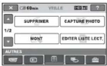 60min VEILLE SUPPRIMER CAPTURE PHOTO 1/2 MONT EDITER LISTE LECT. AUTRES