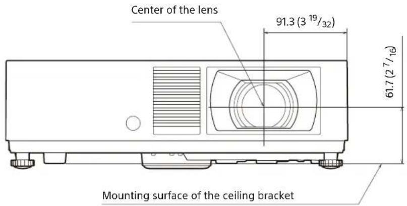 SONY VPL-CXZ10 - Dimensions - 1