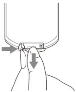 SONY VPL-CXZ10 - Установка батареек - 1