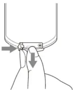 SONY VPL-CXZ10 - Installation des piles - 1