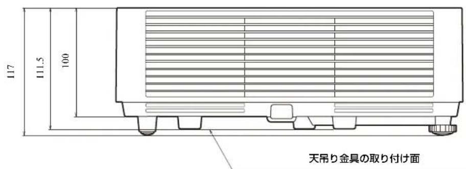 SONY VPL-CXZ10 - 寸法図 - 2