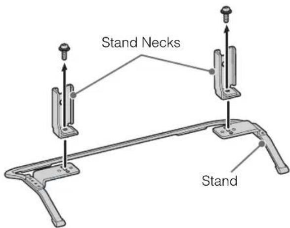 SONY KDL-42W658A - Detaching the Table-Top Stand from the TV - 3