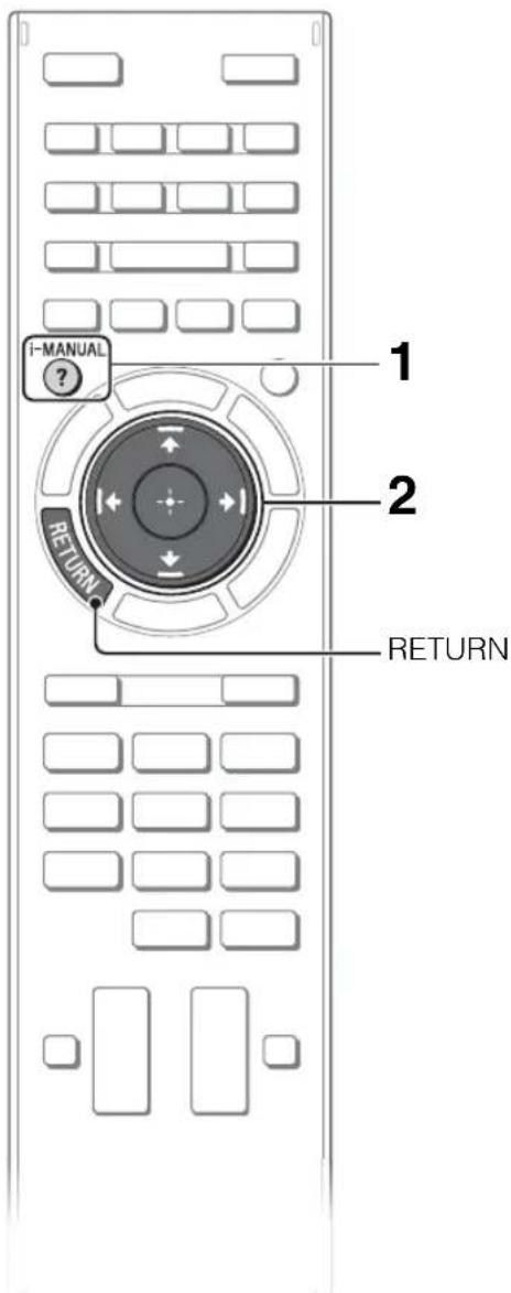 SONY KDL-42W658A - Looking for instructions in the electronic manual (i-Manual) - 1