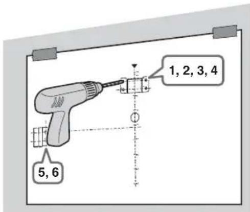 SONY KDL-42W658A - Installing the Brackets on the wall - 3