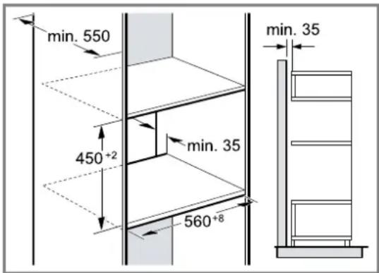 BOSCH CMA485GB2 - Montaggio di due apparecchi sovrapposti - 1
