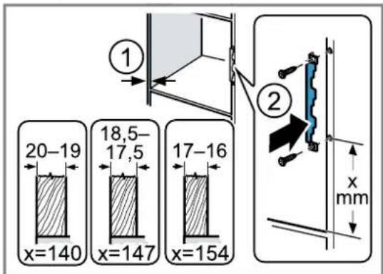 NEFF HLAWD23N1F - Preparazione del mobile a colonna - 1