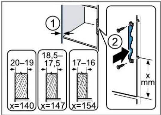 SIEMENS BE525LMB1 - Préparer le placard vertical - 1