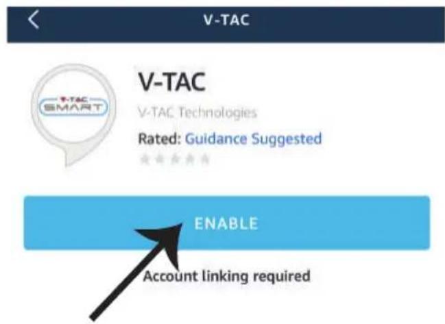 V-TAC VT-5145 - ALEXA SETTINGS - 7