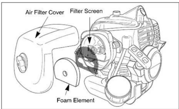 Maruyama E23 - Air Filter Cleaning - 1