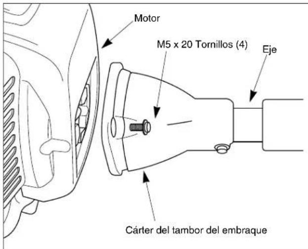 Maruyama E23 - Montaje del motor y el eje direccional de ensamblaje - 1