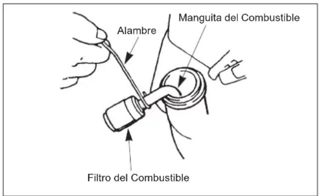 Maruyama E300S - Cambio del Filtro de Combustible - 1