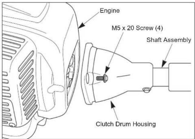Maruyama E300S - Assembling Engine and Shaft Assembly - 1