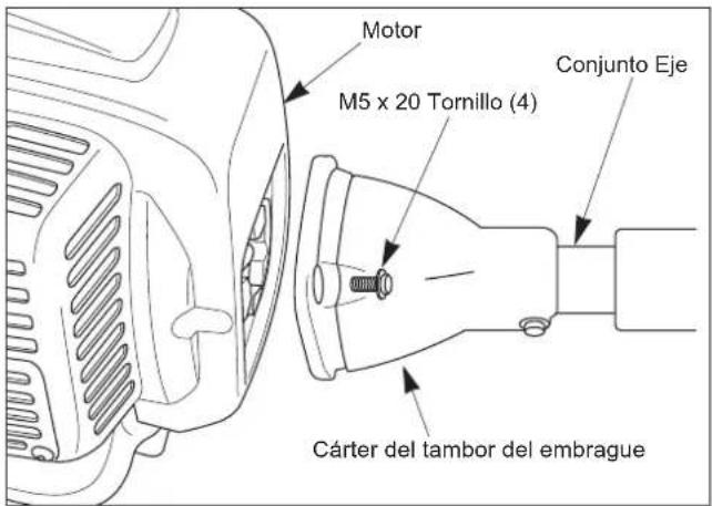 Maruyama E300S - Montaje del motor y el Conjunte eje - 1