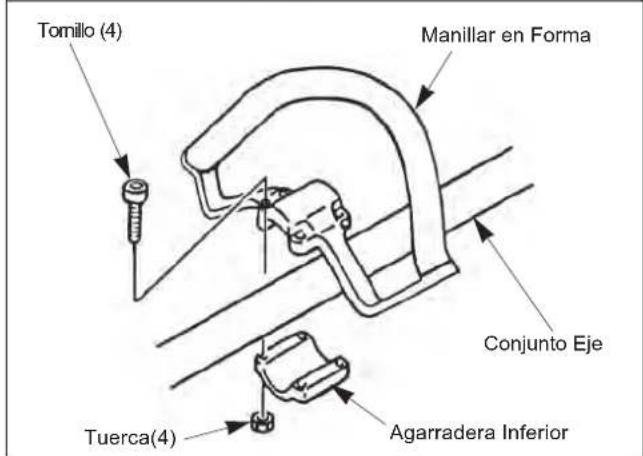 Maruyama E300S - Montaje del motor y el Conjunte eje - 3