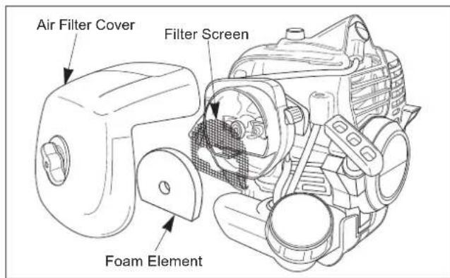 Maruyama E300S - Air Filter Cleaning - 1