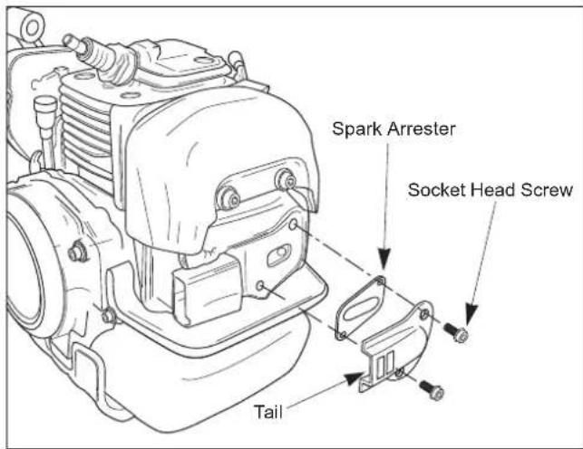Maruyama E270 - Spark Arrester Maintenance - 1