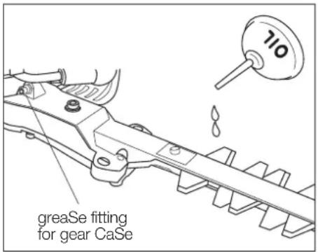 Maruyama BH24G - LUBRICATION : GEARCASE AND BLADES - 1