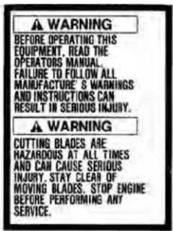 Maruyama EH27D - Safety Decals - 1