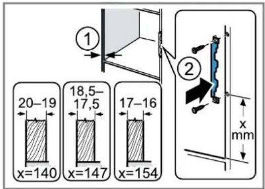 SIEMENS BF525LMB1 - Préparer le placard vertical - 1
