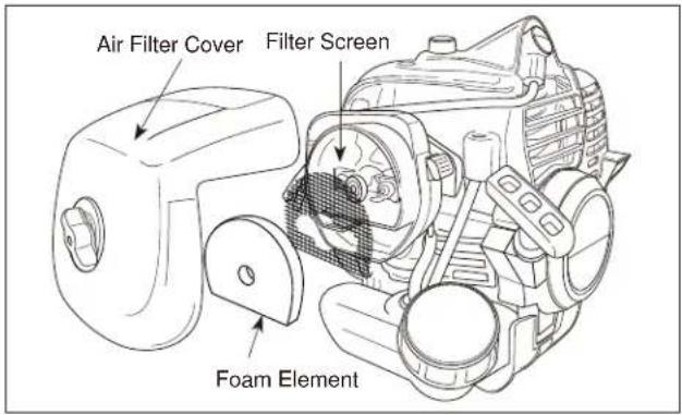 Maruyama E30S - Air Filter Cleaning - 1