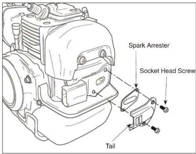 Maruyama E30S - Spark Arrester Maintenance - 1