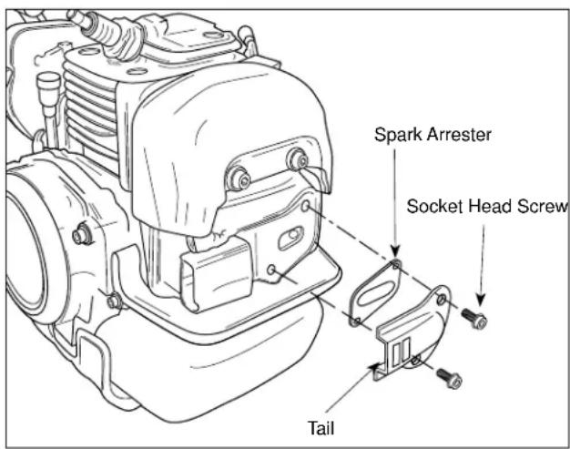 Maruyama EH23DSL - Spark Arrester Maintenance - 1