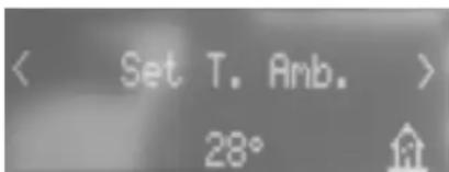 < Set T. Amb. > 28°