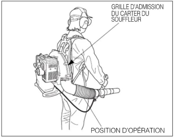 Maruyama BL85-T - UTILISATION DE LA SOUFFLEUSE À DOS - 1