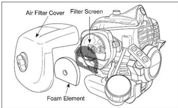 Maruyama EH270D-S - Air Filter Cleaning - 1