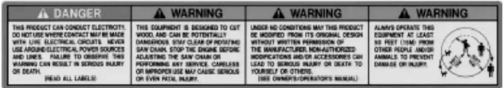 Maruyama P23 - Safety and Instruction Decals - 2