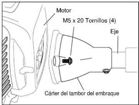 Maruyama P23 - Montaje del motor y el eje direccional de ensamblaje - 1