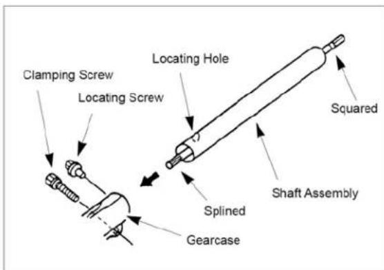 Maruyama P23 - Installing Shaft and Gearcase - 1