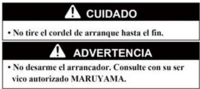 Maruyama P23-10 - Procedimiento para el Arranque en Frio - 3