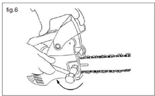 Maruyama MCV31R - MOUNTING THE GUIDE BAR AND CHAIN - 2