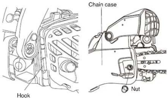 Maruyama MCV31R - MOUNTING THE GUIDE BAR AND CHAIN - 3