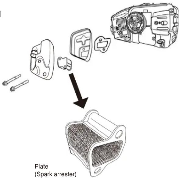 Maruyama MCV31R - Spark Arrester Maintenance - 1