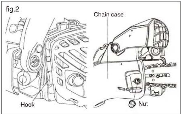 Maruyama MCV31R - MOUNTING THE GUIDE BAR AND CHAIN - 2