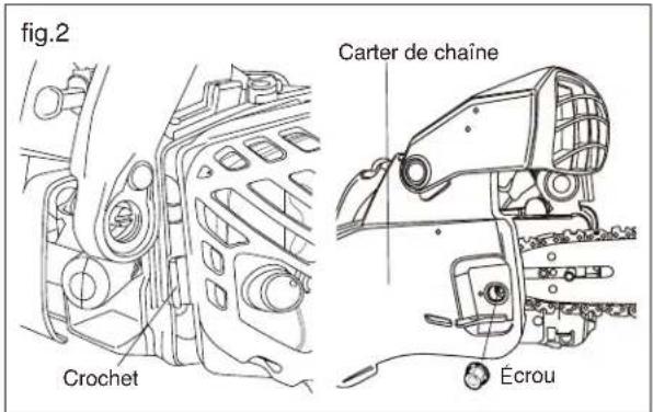 Maruyama MCV31R - MONTAGE DU GUIDE-CHAÎNE ET DE LA CHAÎNE - 2