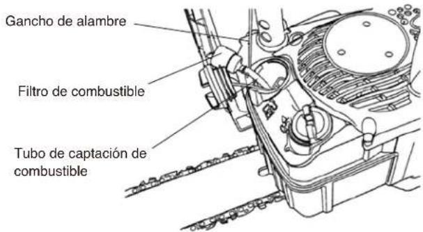 Maruyama MCV31R - Para cambiar el filtro del combustible: - 1
