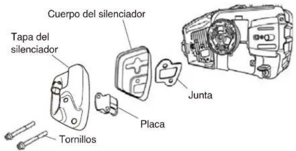 Maruyama MCV31R - Mantenimiento del silenciador - 1