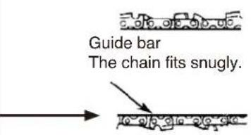 Maruyama MCV31R - MOUNTING THE GUIDE BAR AND CHAIN - 5