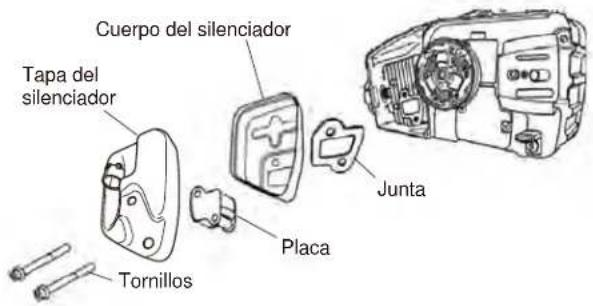 Maruyama MCV31T - Mantenimiento del silenciador - 1