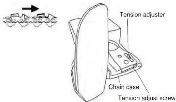 Maruyama MCV31T - MOUNTING THE GUIDE BAR AND CHAIN - 2