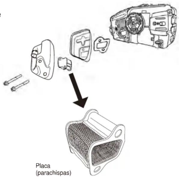 Maruyama MCV31T - Mantenimiento del parachispas - 1
