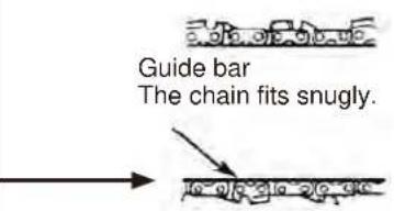 Maruyama MCV31T - MOUNTING THE GUIDE BAR AND CHAIN - 5