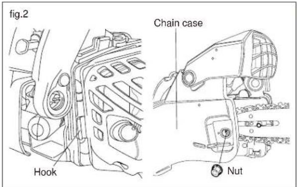 Maruyama MCV31T - MOUNTING THE GUIDE BAR AND CHAIN - 2