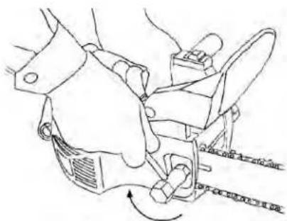 Maruyama MCV31T - MOUNTING THE GUIDE BAR AND CHAIN - 8