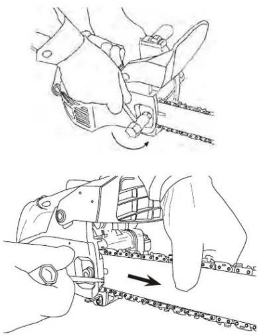 Maruyama MCV31T - AJUSTE DE LA CADENA - 1